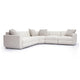 Perry Cream Chenille Modular L-Sectional