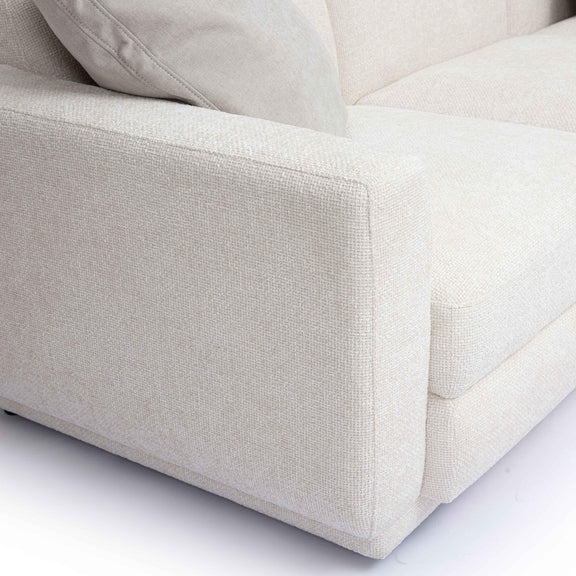 Perry Cream Chenille Modular L-Sectional