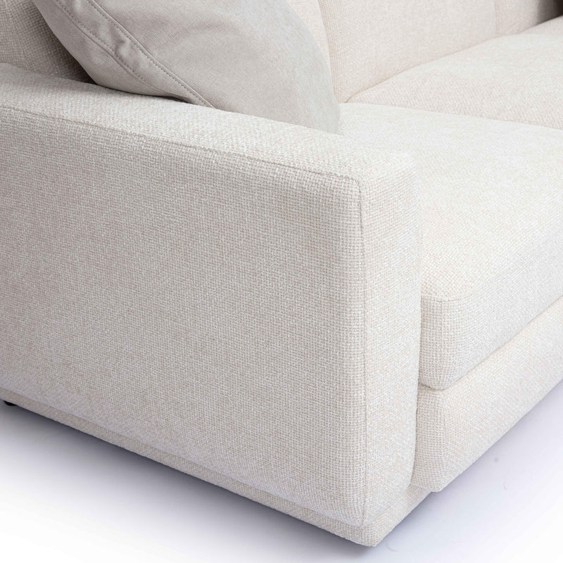 Perry Cream Chenille Modular L-Sectional