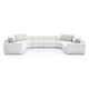 Perry Cream Chenille Modular Large U-Sectional