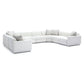 Perry Cream Chenille Modular Large U-Sectional