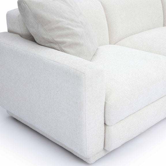 Perry Cream Chenille Modular Large U-Sectional