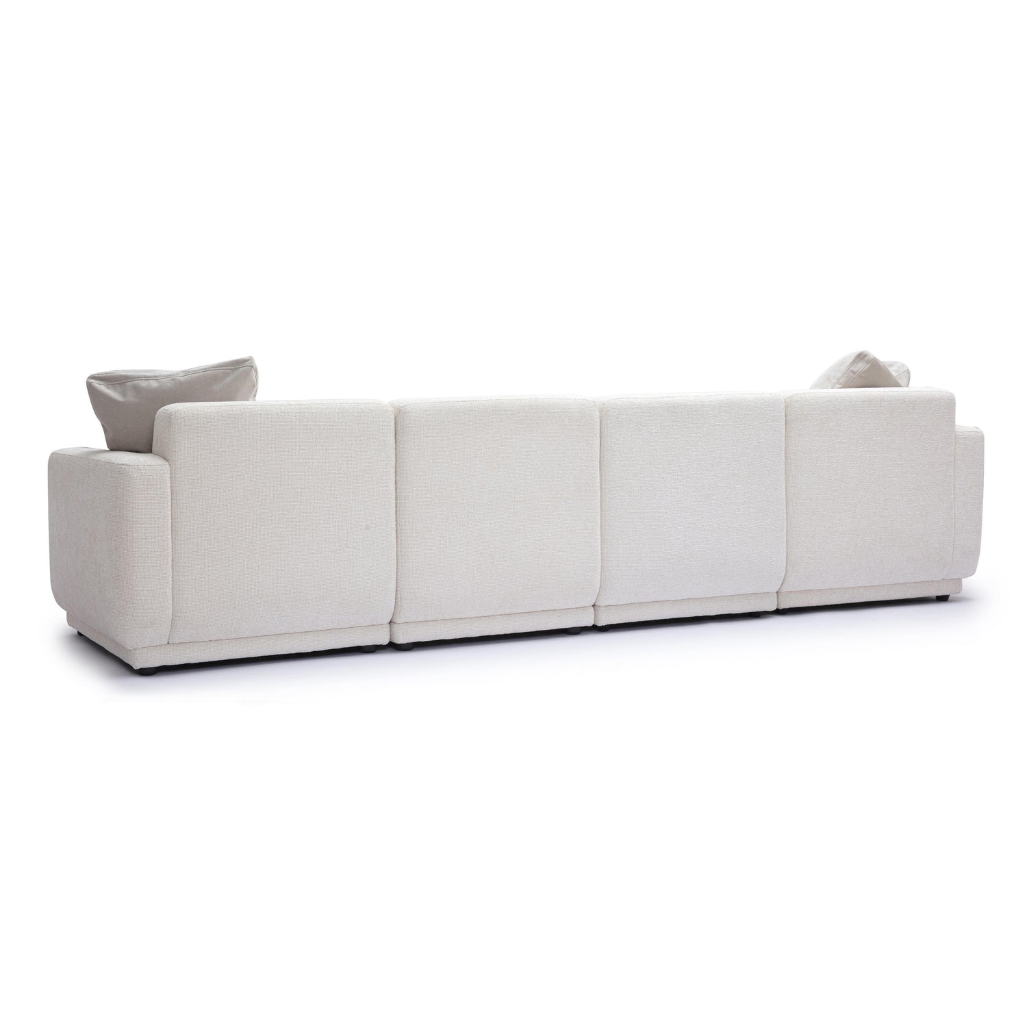 Perry Cream Chenille Modular Long Sofa