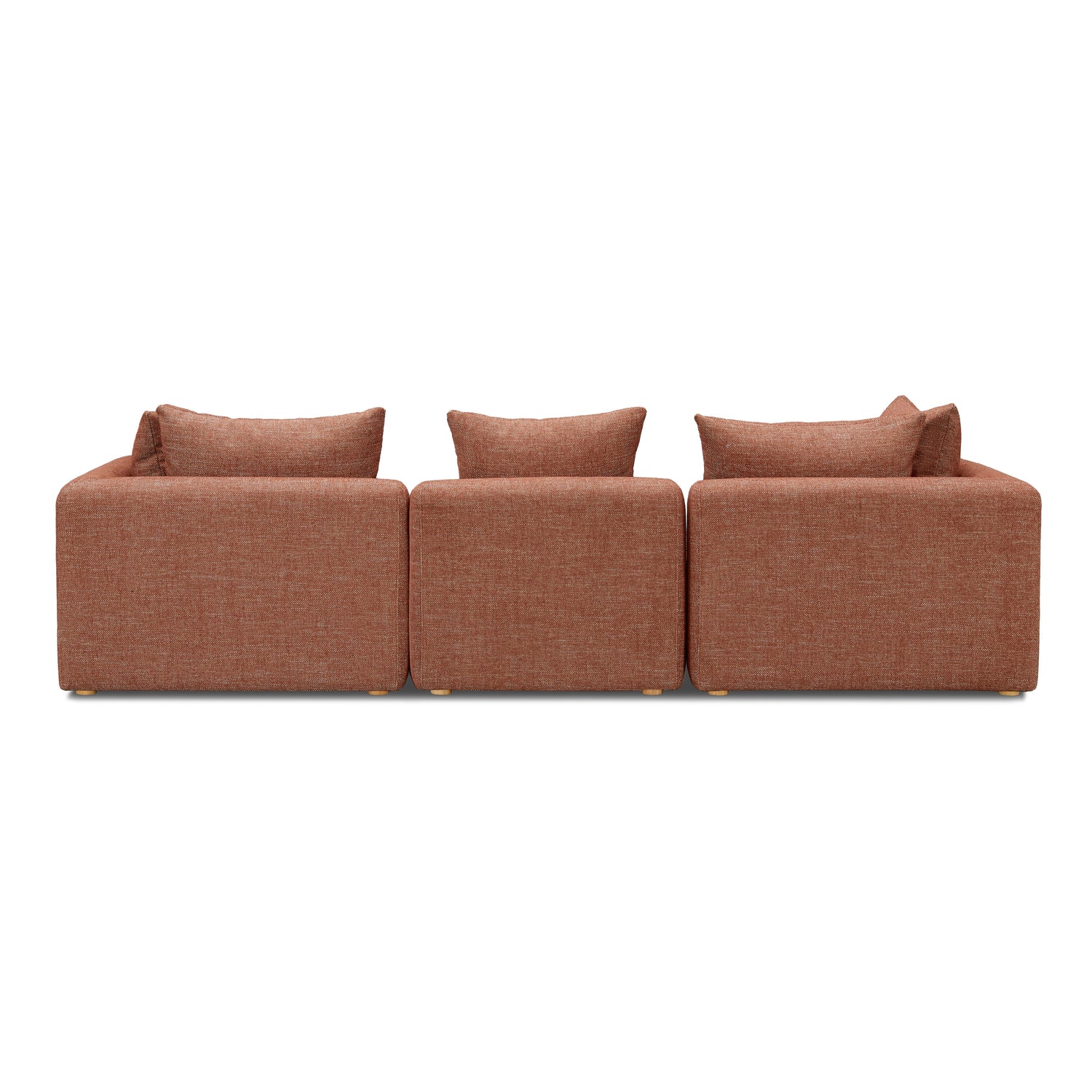 Hangover Sedona Red Textured Fabric Sofa