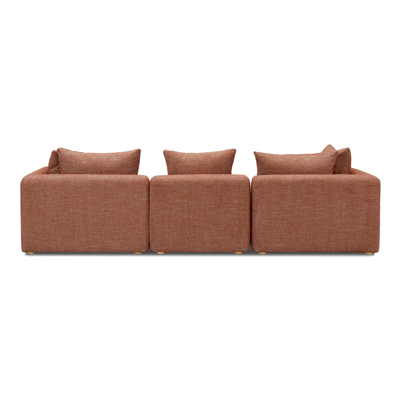 Hangover Sedona Red Textured Fabric Sofa