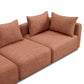 Hangover Sedona Red Textured Fabric Sofa