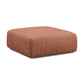 Hangover Sedona Red Textured Fabric Ottoman