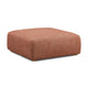 Hangover Sedona Red Textured Fabric Ottoman