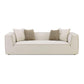 Tristine 96" Cream Contract-Grade Linen Sofa