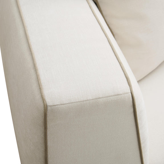 Tristine 96" Cream Contract-Grade Linen Sofa
