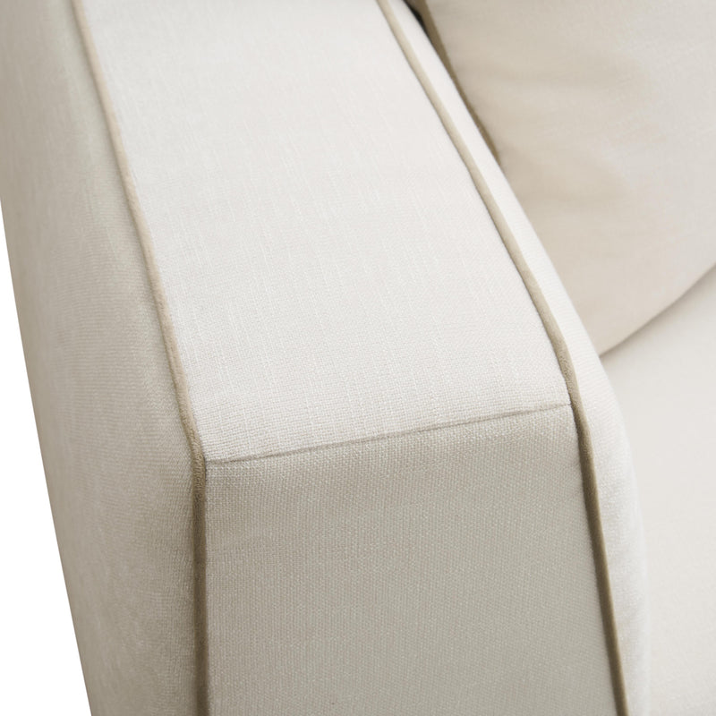 Tristine 96" Cream Contract-Grade Linen Sofa