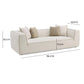 Tristine 96" Cream Contract-Grade Linen Sofa