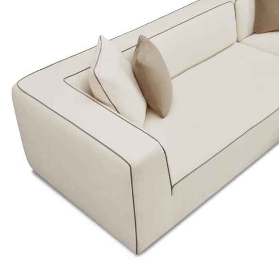 Tristine Cream Linen LAF Sectional