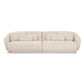 Misty Cream Boucle Modular 4-Seater Sofa