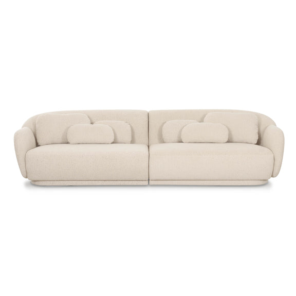 Misty Cream Boucle Modular 4-Seater Sofa