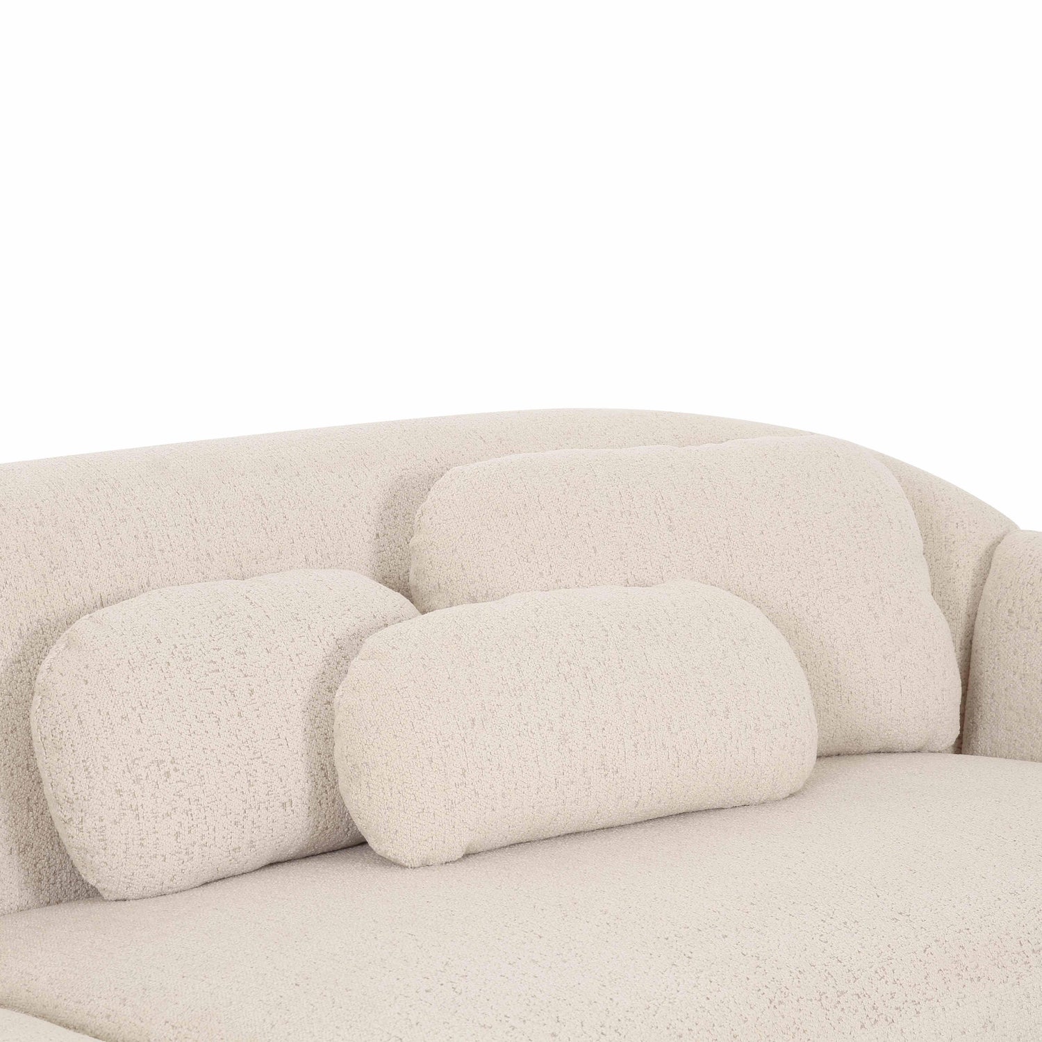 Misty Cream Boucle Modular 4-Seater Sofa