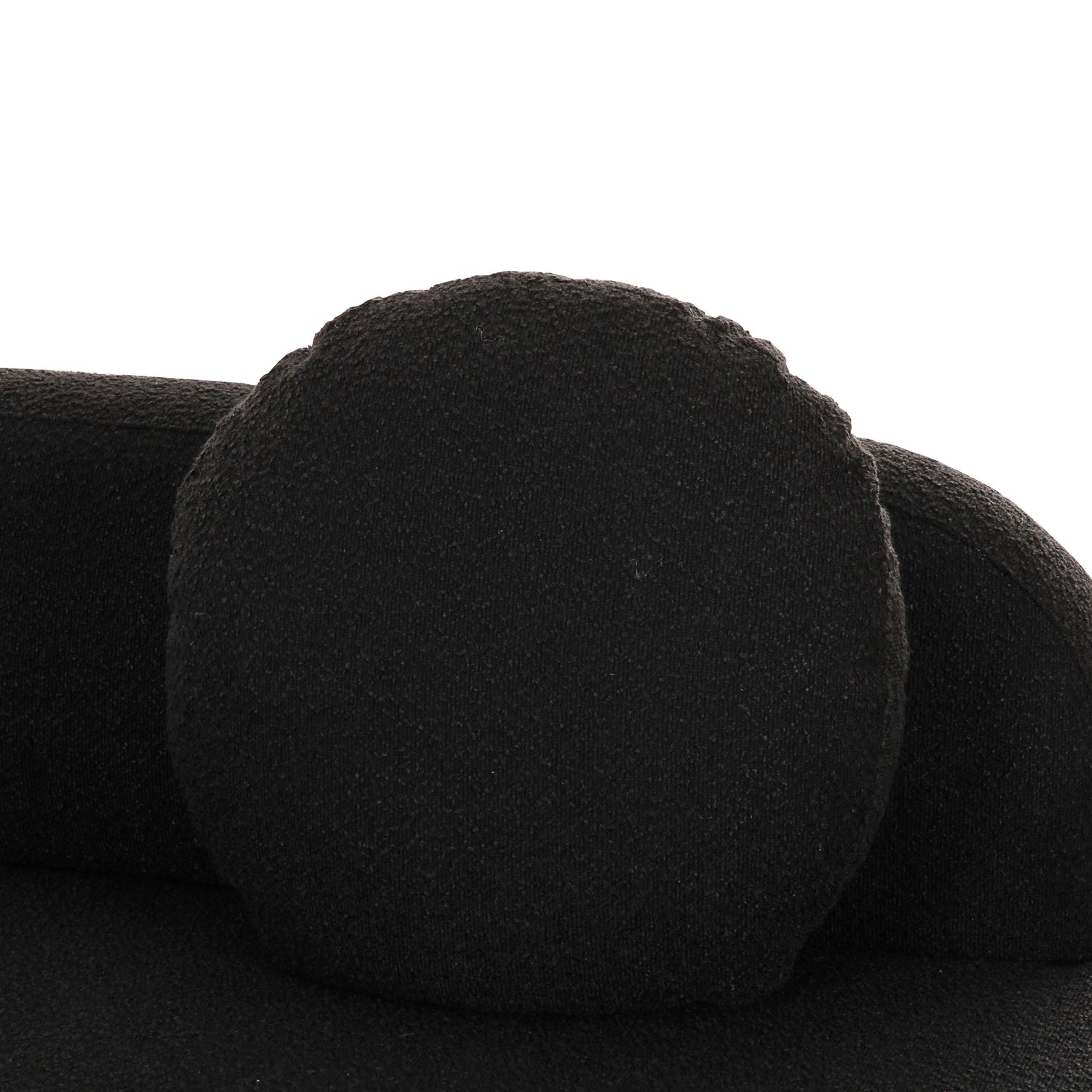 Broohah Black Boucle Sectional