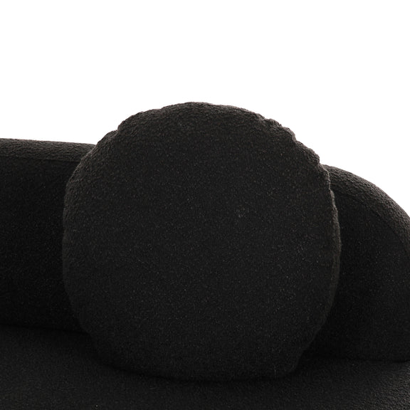 Broohah Black Boucle Sectional