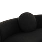 Broohah Black Boucle Sectional