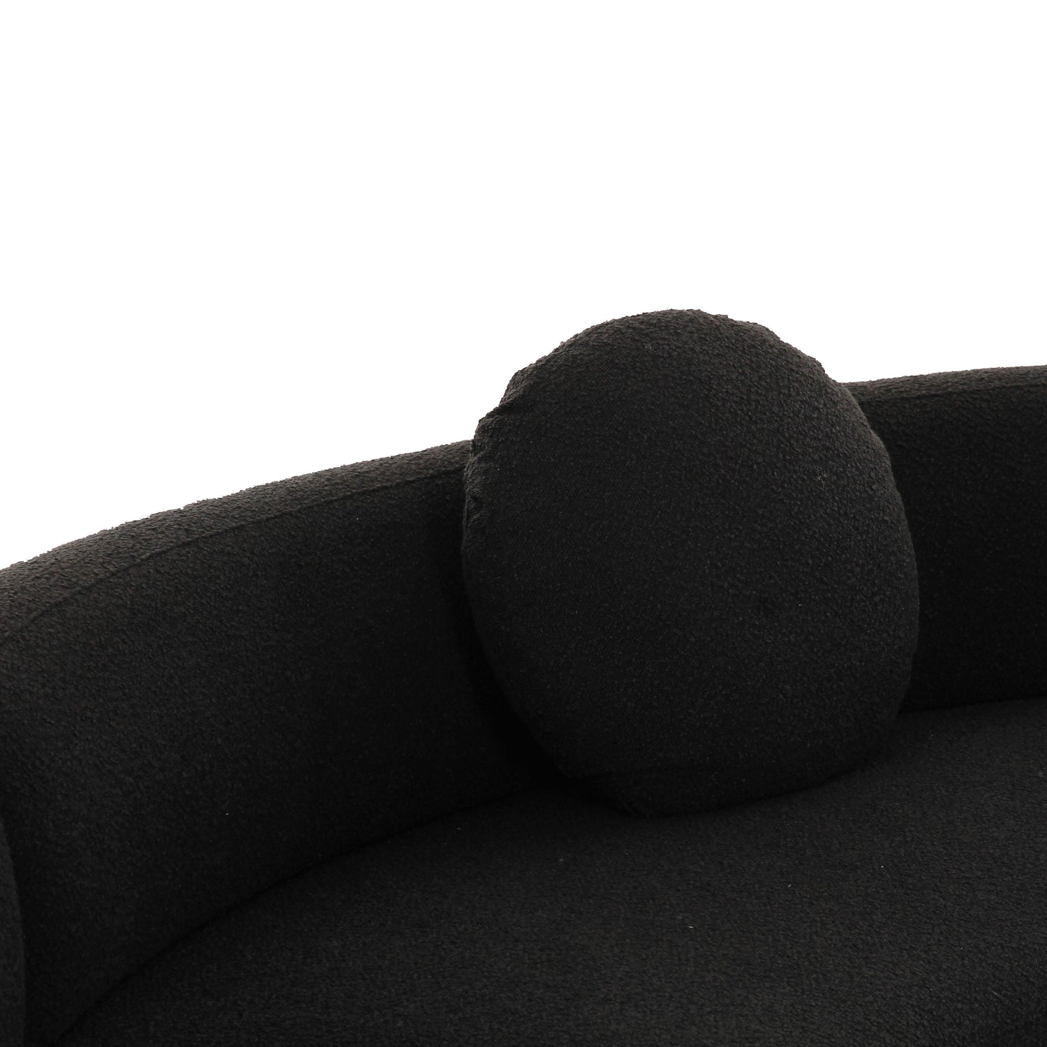 Broohah Black Boucle Sectional