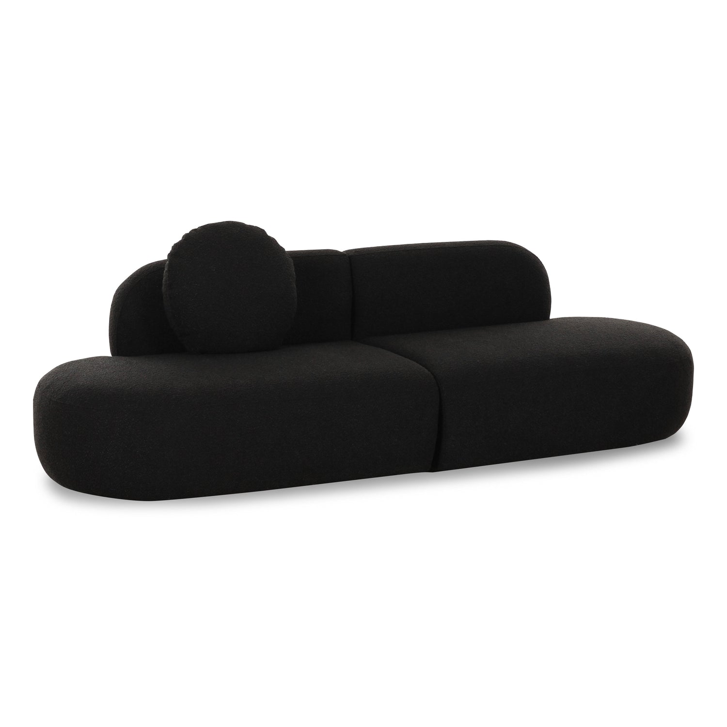 Broohah Black Boucle Sofa