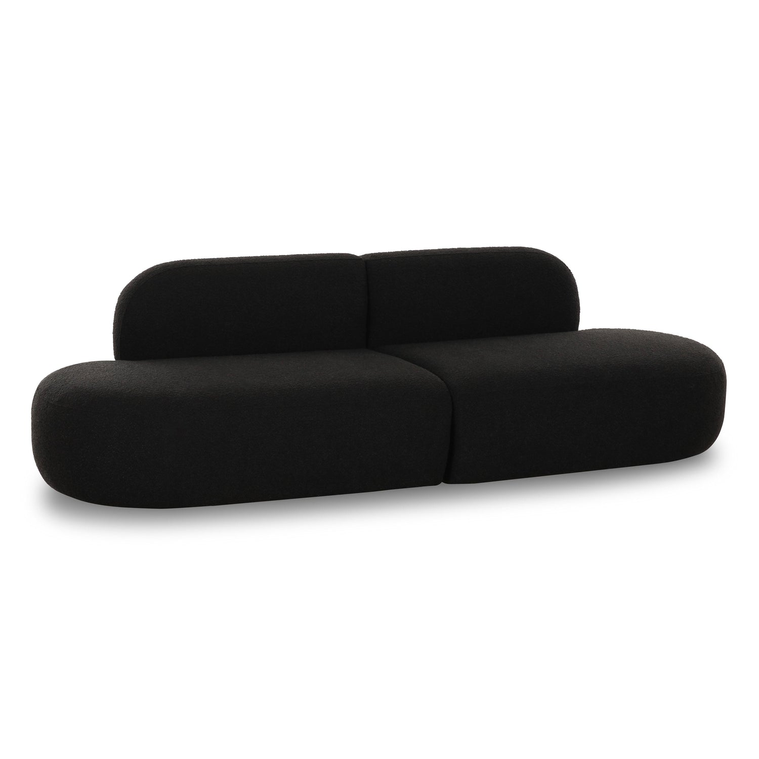 Broohah Black Boucle Sofa