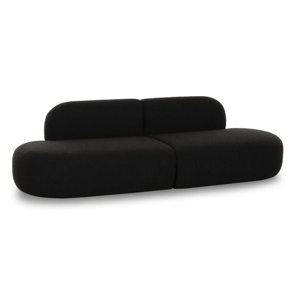 Broohah Black Boucle Sofa
