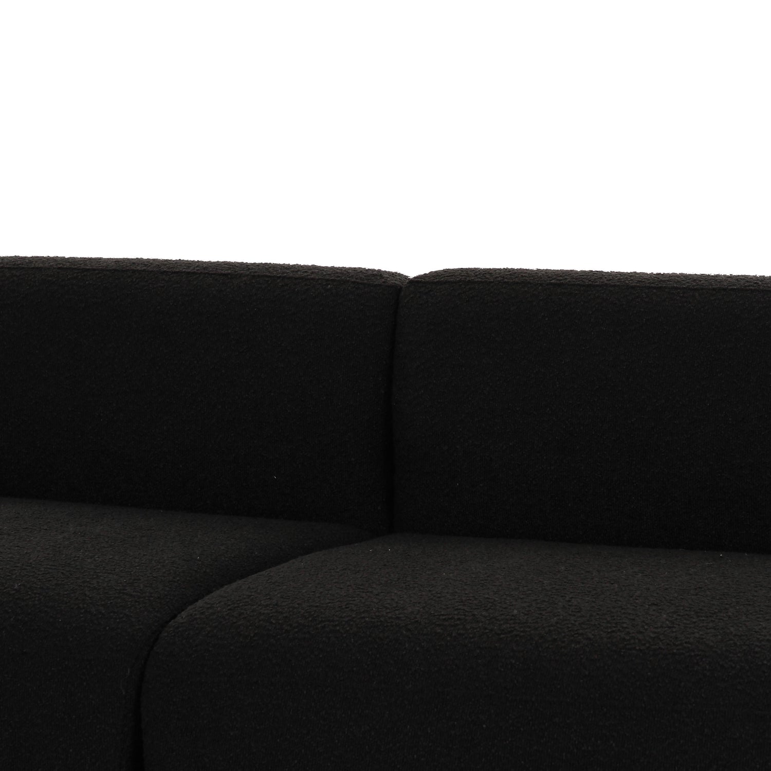 Broohah Black Boucle Sofa