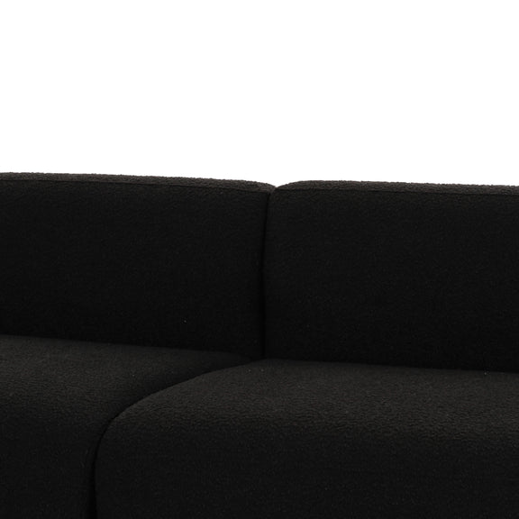 Broohah Black Boucle Sofa