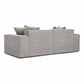 Mindy Taupe Chenille Basketweave Modular Loveseat