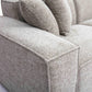 Mindy 4-Piece Performance Chenille Basketweave Modular Sectional - Taupe