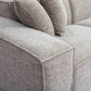 Mindy Taupe Chenille Basketweave Modular Sofa