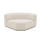 Travie Sand Upcycled Performance Linen Wedge Corner Chair