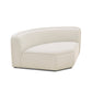Travie Sand Upcycled Performance Linen Wedge Corner Chair