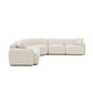 Travie 5-Piece Sand Upcycled Performance Linen Modular Large L-Sectional