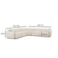 Travie 5-Piece Sand Upcycled Performance Linen Modular Large L-Sectional