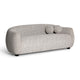 Judy 80" Black and White Woven Performance Fabric Sofa