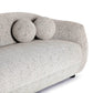 Judy 80" Black and White Woven Performance Fabric Sofa