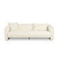 Lou 91" Performance Velvet Sofa - Cream