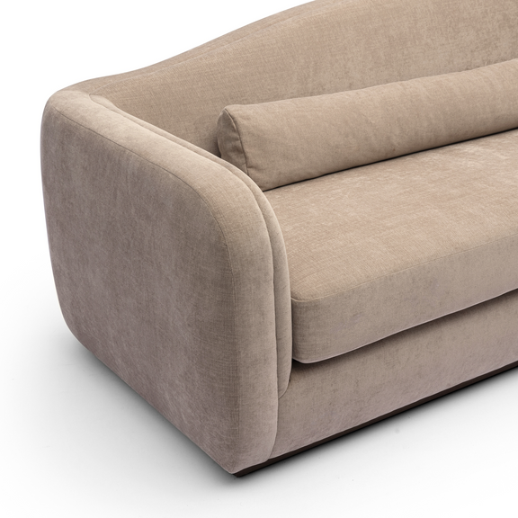 Camille 99" Sofa - Stone