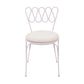 Erica Pink Wrought Iron Outdoor Chair