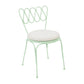 Erica Mint Green Wrought Iron Outdoor Chair