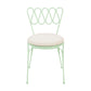 Erica Mint Green Wrought Iron Outdoor Chair