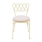 Erica Cream Wrought Iron Outdoor Chair