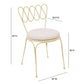 Erica Cream Wrought Iron Outdoor Chair