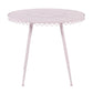 Erica Pink Wrought Iron Outdoor Cafe Table