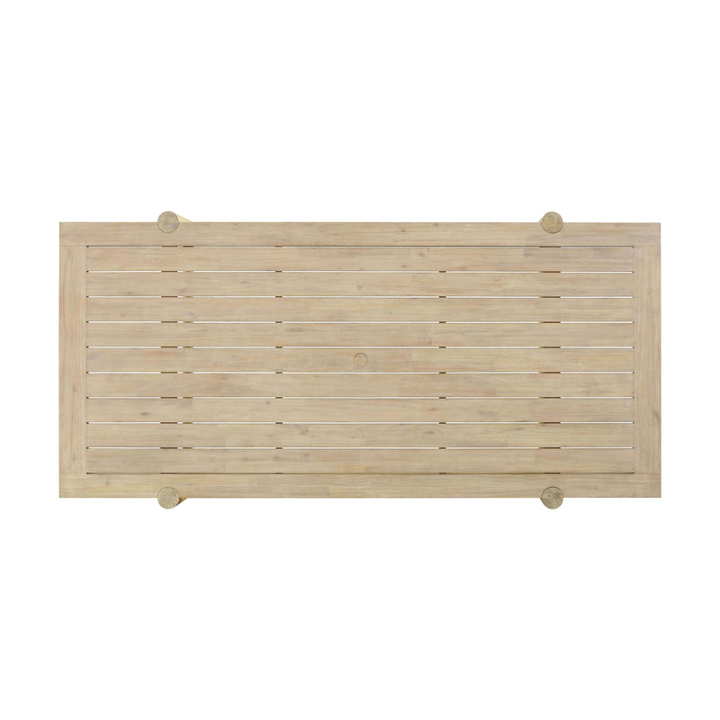 Gata Light Teak Outdoor Rectangular Dining Table
