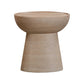 Eclipse Textured Faux Travertine Indoor / Outdoor Side Table
