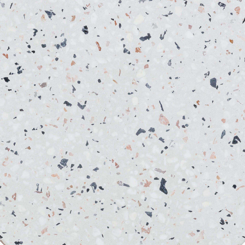 Clover Faux Terrazzo Indoor / Outdoor Round Side Table