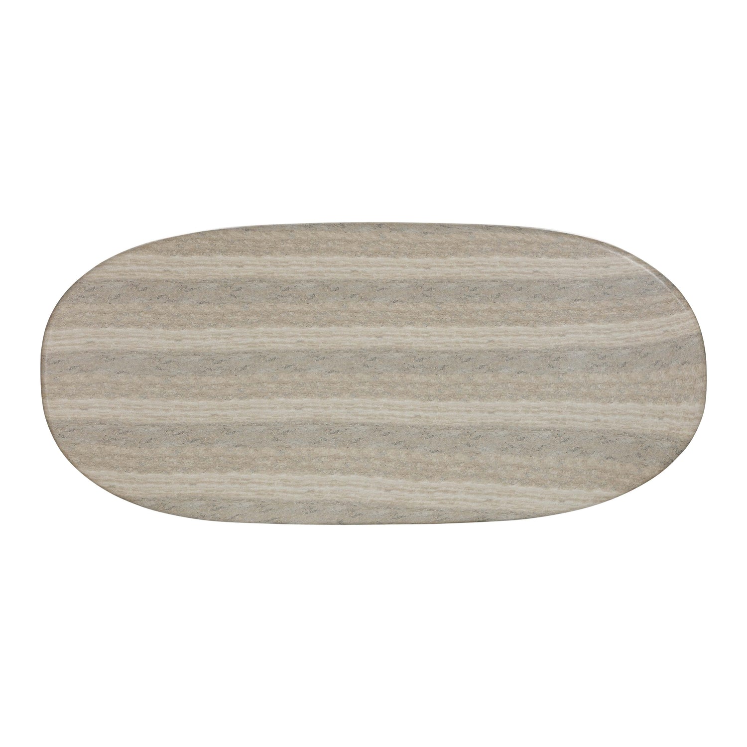 Smooch Faux Travertine Indoor / Outdoor Pedestal Dining Table